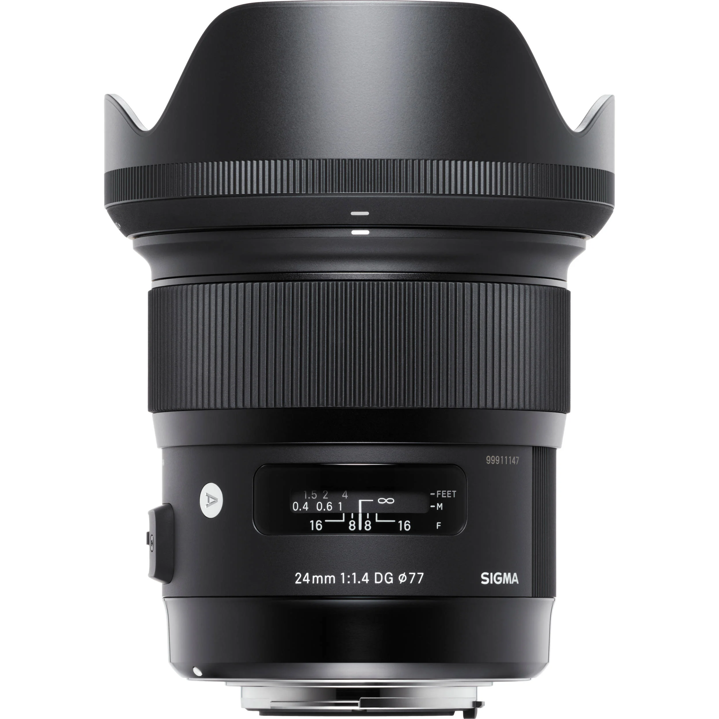 The Sigma 24mm f/1.4 with supplied petal style lens hood. A lens hood is your most important lens accessory period. There's really no place where one shouldn't be used.