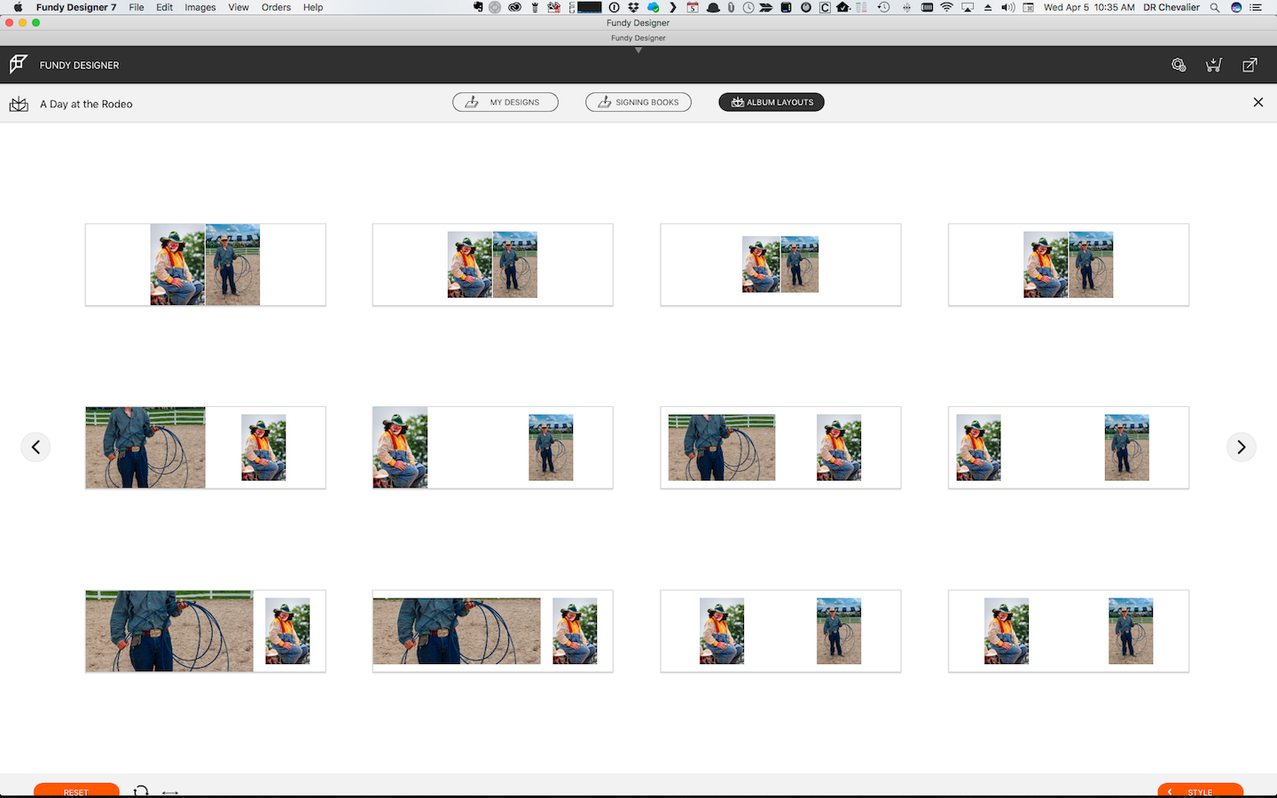 Just one screen of the myriad layouts programmed into Fundy Designer