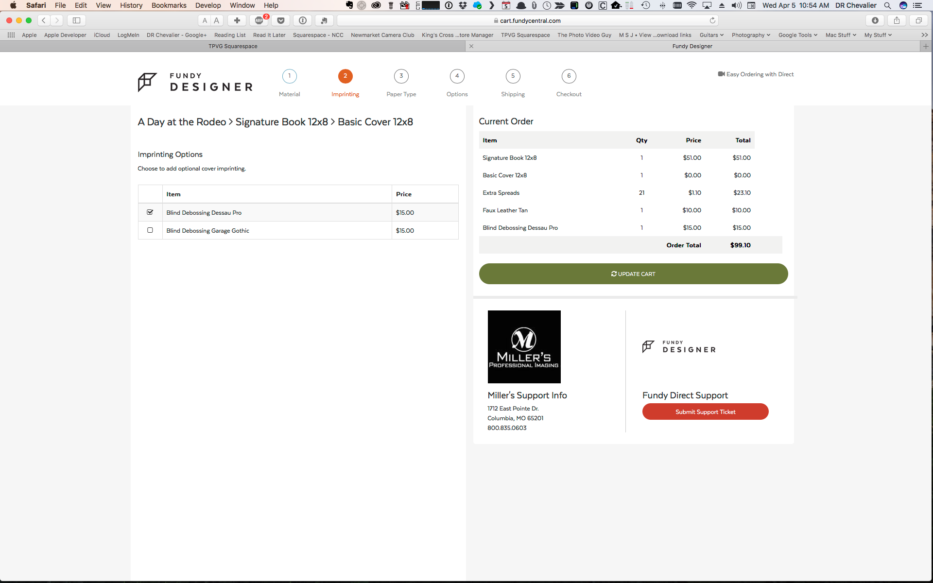 Select the deboss font