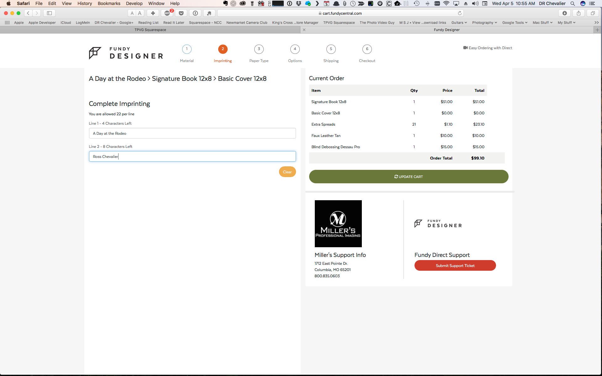 Create the imprint titles
