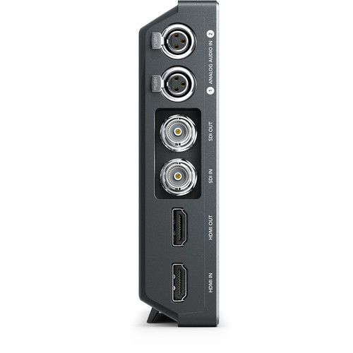 Dual mini XLR inputs, SDI and HDMI inputs and outputs