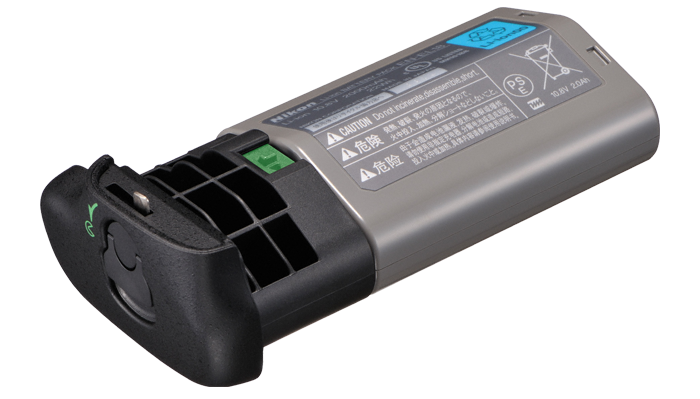 This is the combination of the BL-5 battery cover adapter and the EN-EL-18b battery. This is the same battery as used in the Nikon D5. I like this combination in the battery grip, but I don't like the pricing.