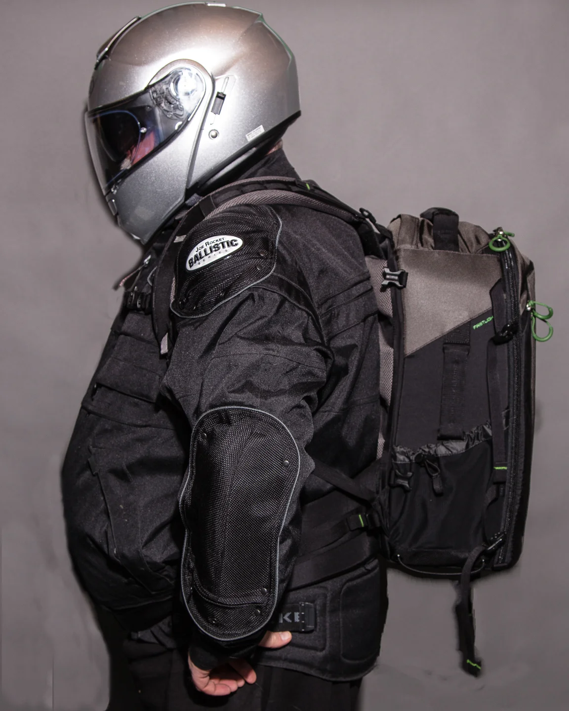 You can see that the bottom of the bag still sits above the natural waist, even with the strap plate fully extended. I would raise the bag a notch measurement and am still confident of no interference with my helmet
