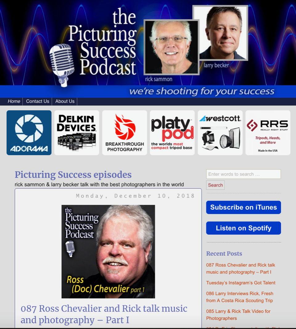 Picturing Success Podcast with Rick Sammon and Larry Becker