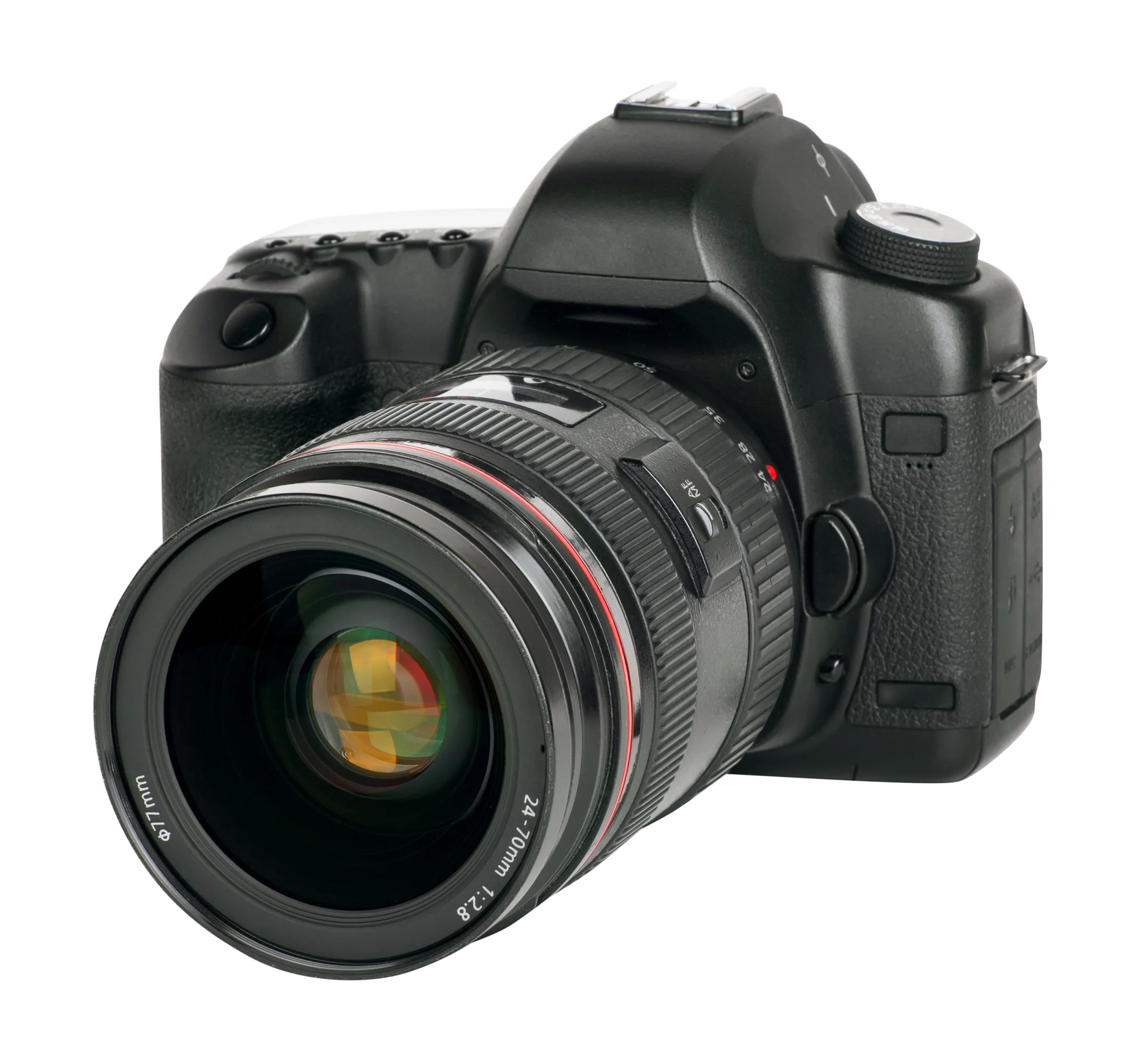 An example of a common and high quality camera with interchangeable lenses.