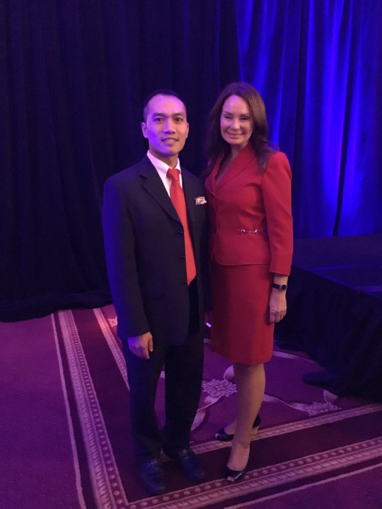 Pictured with Ms. Rosie Rios