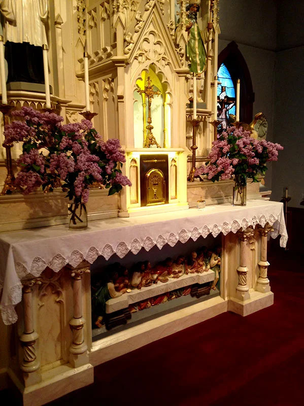 Lilac Sunday at Saint Mary's in Aspen