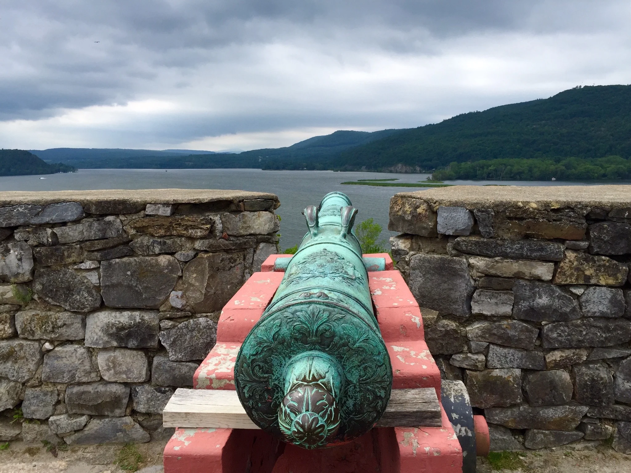 Cannon overlooking Lake Champlain