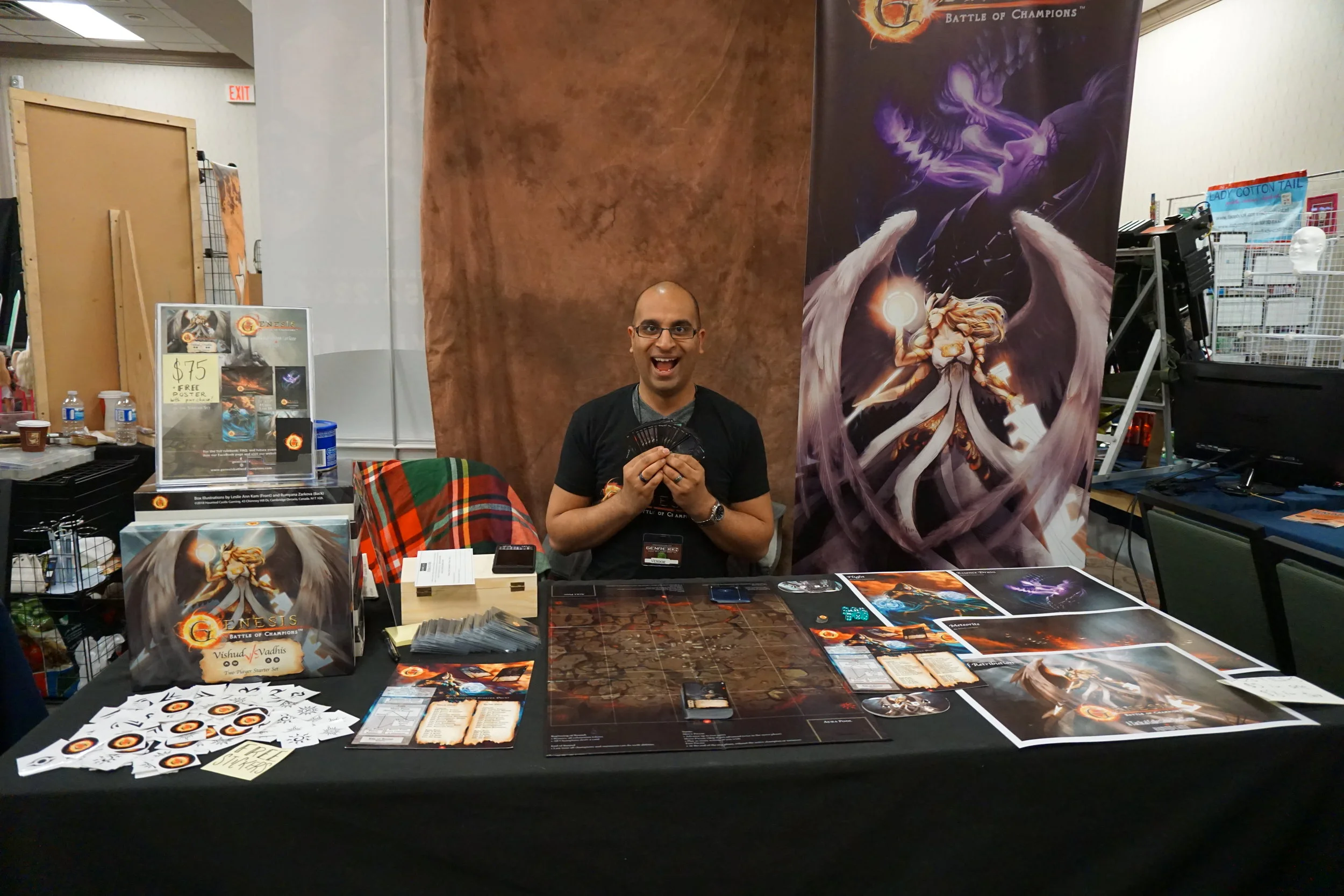 Our booth at GenreCon2018