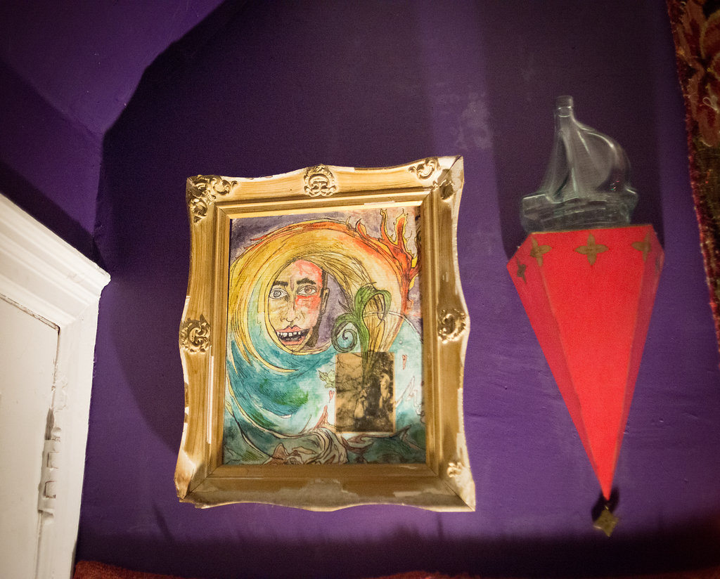 This painting by Fletcher served as the cover to On the Water's 2014 EP "Baptism"
