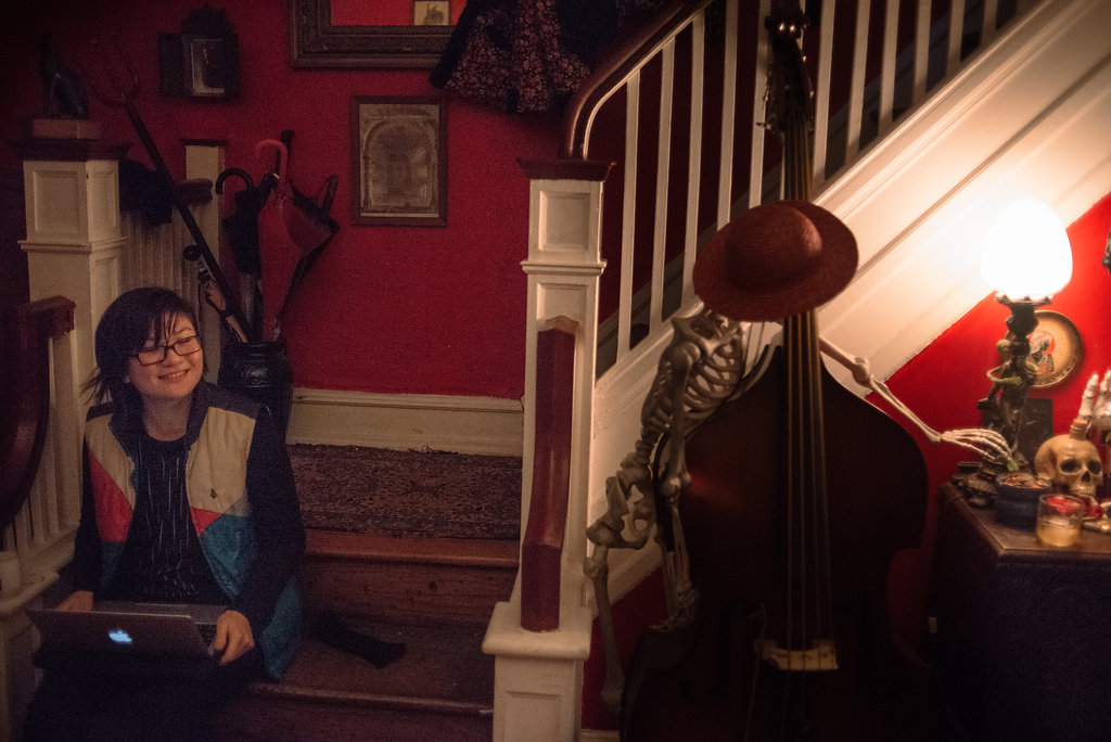Evan the Cellist and Skeleton the Bassist