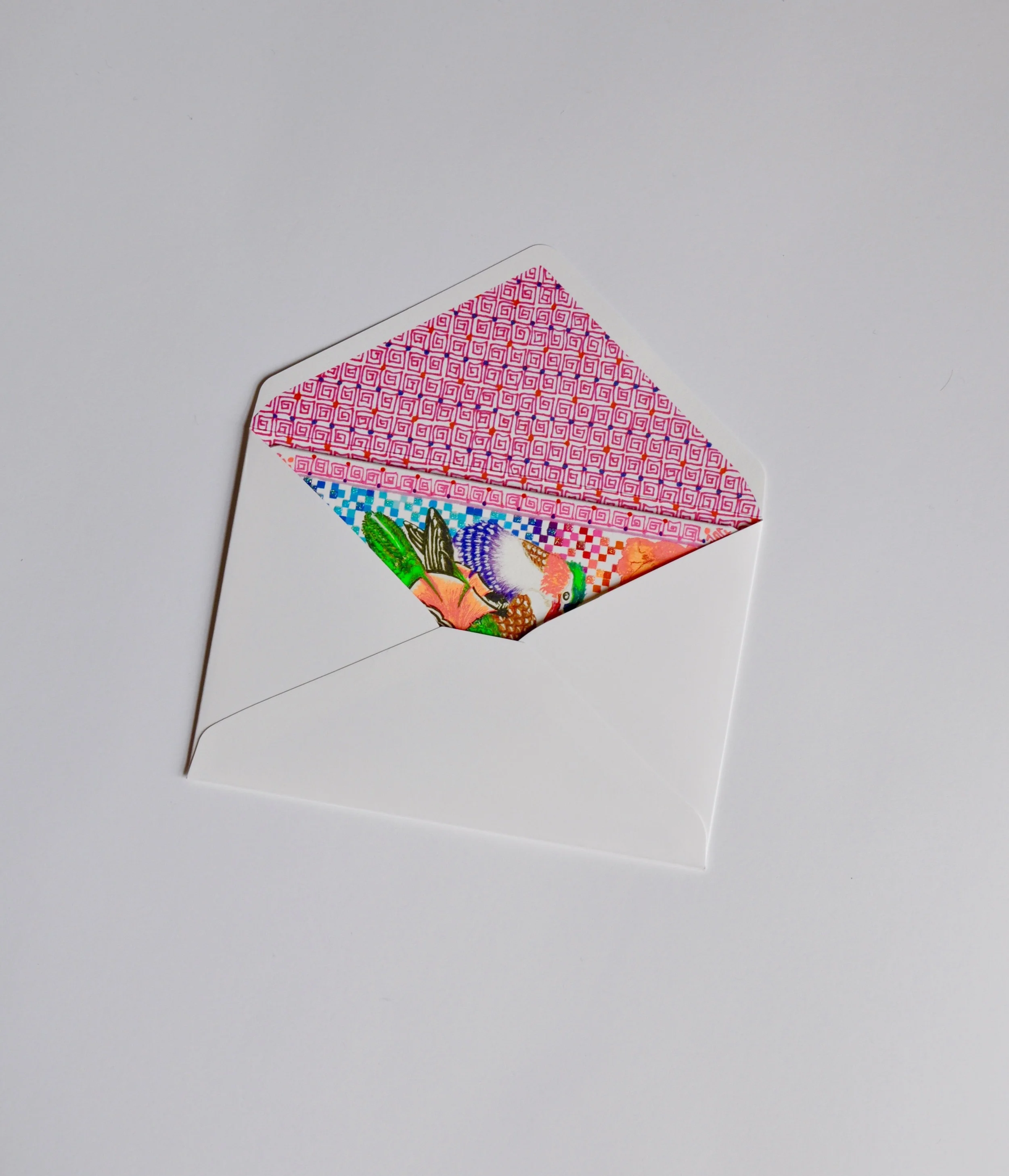 Mandarin Ducks inside Envelope Greeting Card by Ningshu Fang Shanghai Dragonfly