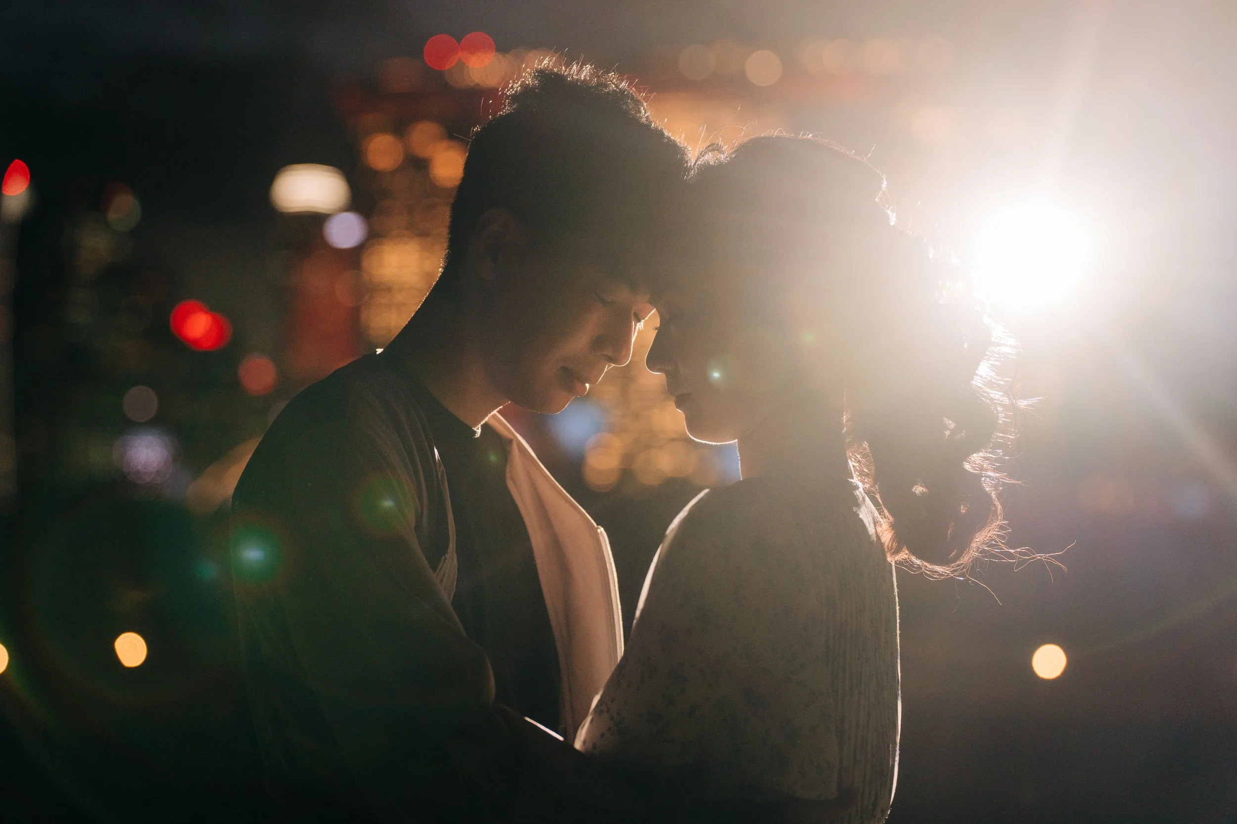 Couple Shoot at night in Singapore