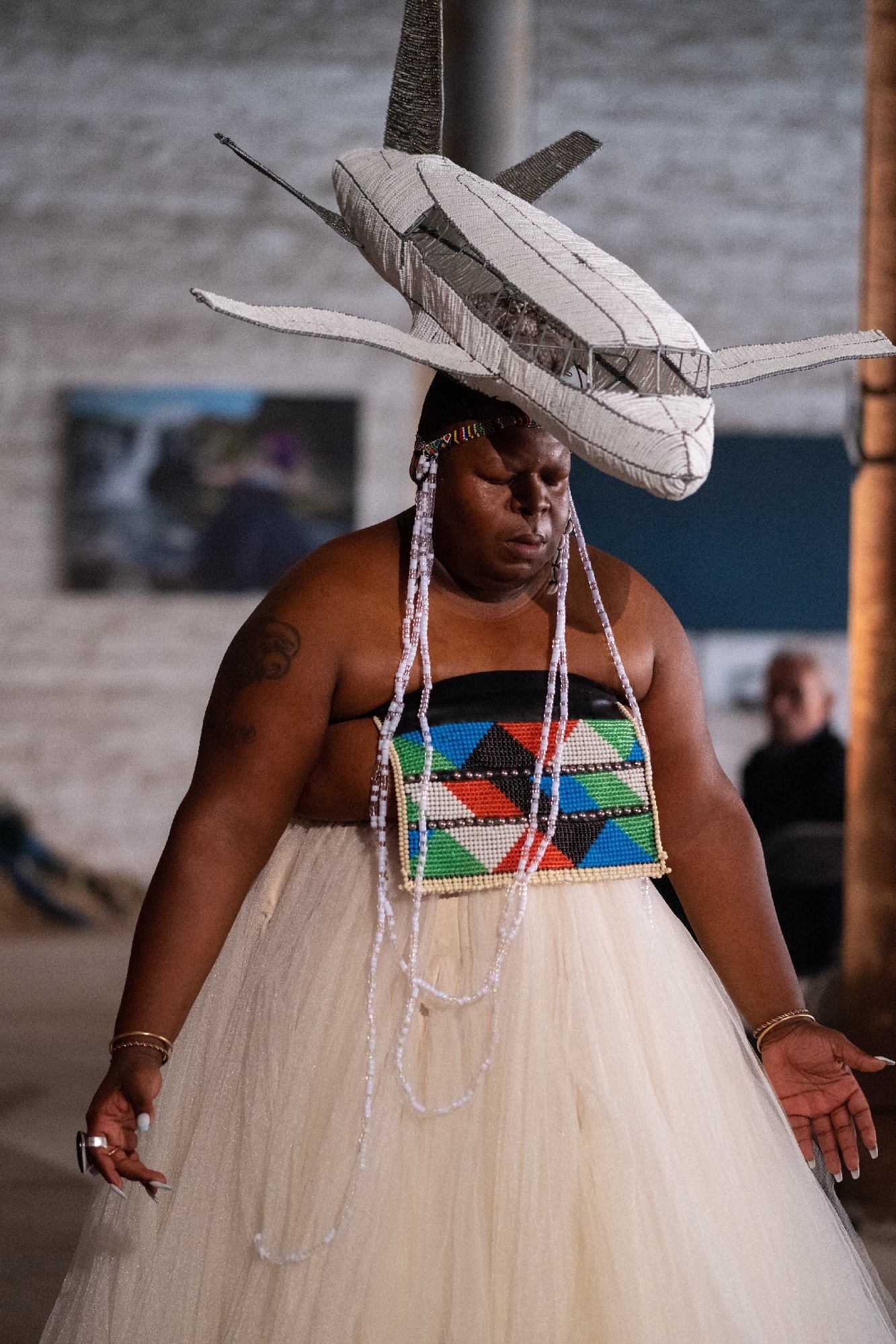 Albert Ibokwe Khoza, The Black Circus of the Republic of Bantu, 2023. Liverpool Biennial 2023 at Tobacco Warehouse. Courtesy of Liverpool Biennial. Photography by Mark McNulty