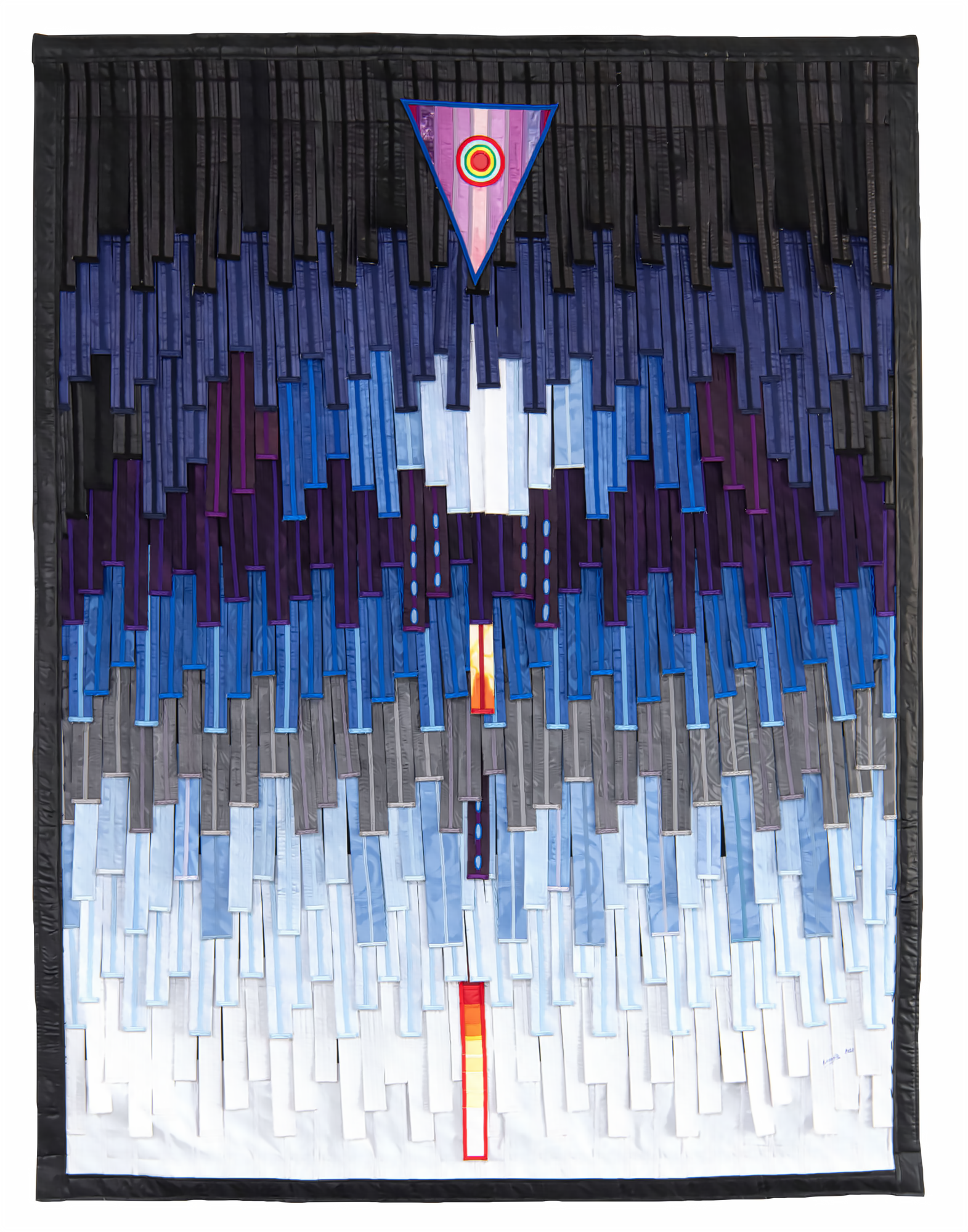 Abdoulaye Konate, Bleu au triangle et cercle touareg, 2020