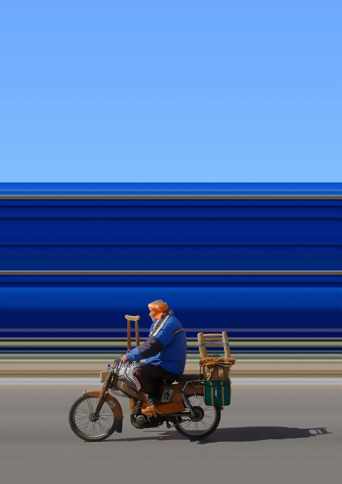 Girma Berta, Street of Marrakech, 2023, courtesy Nil Gallery