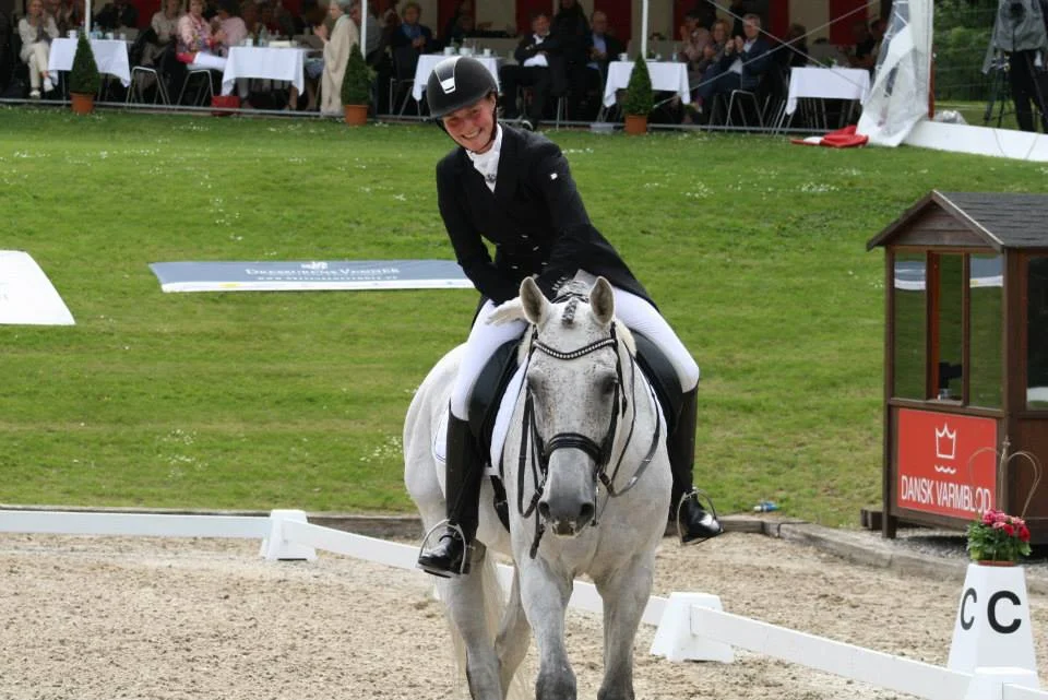 Privat foto: Michala Damm-Fydenberg og Heslegårds Rismon - DM 2015