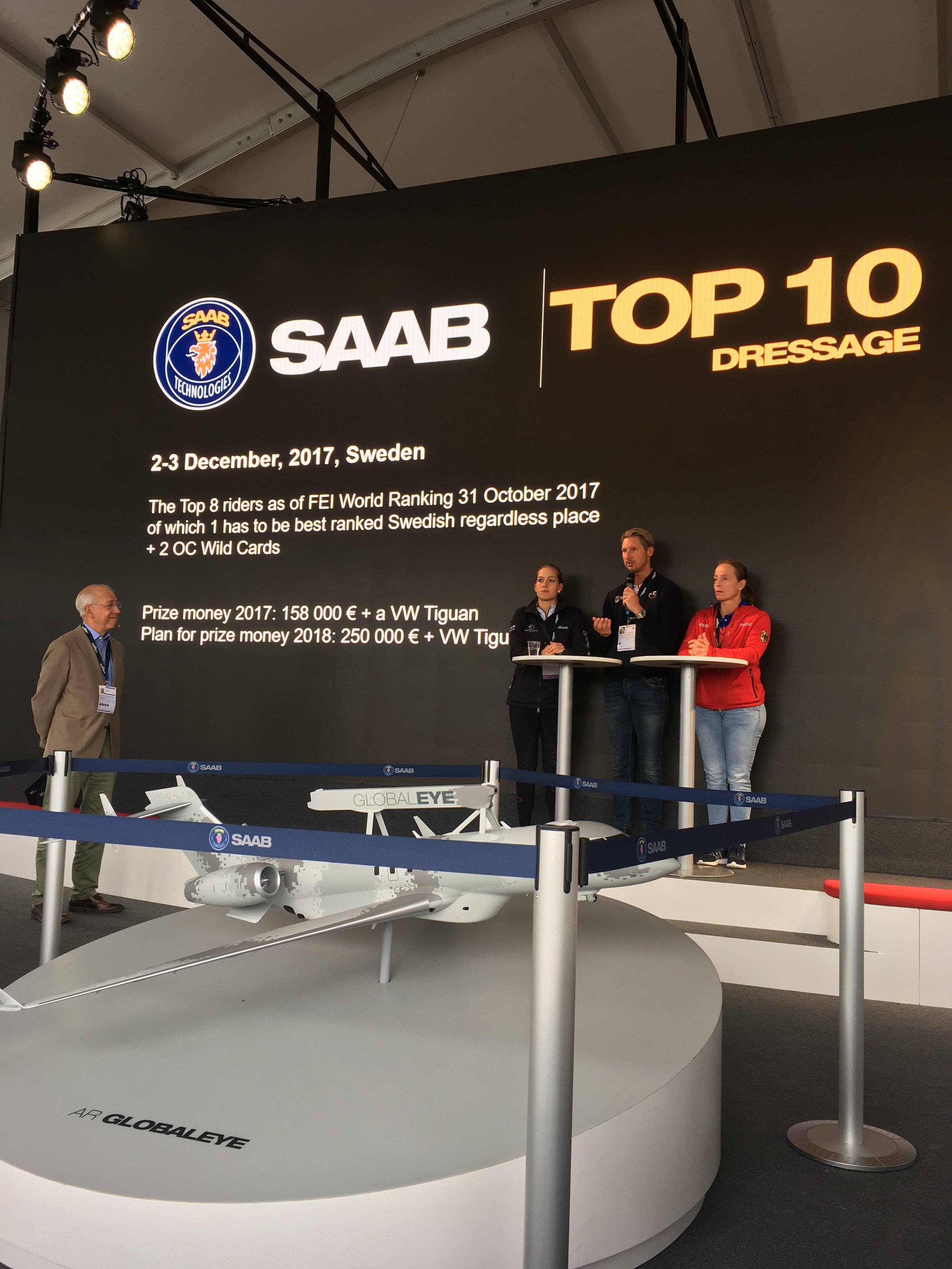Presentation of SAAB Top 10 Dressage