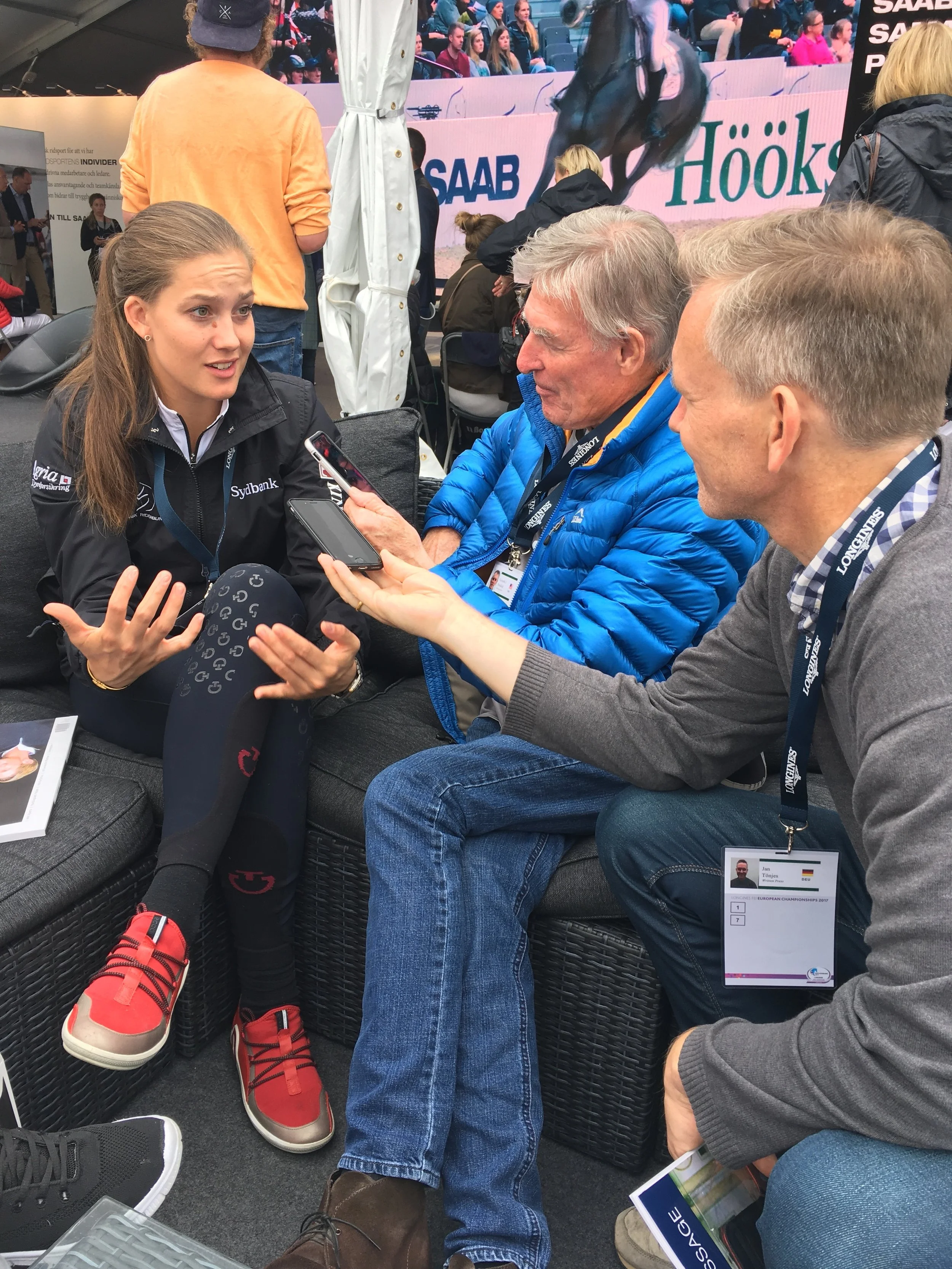 Dufour also busy doing interviews