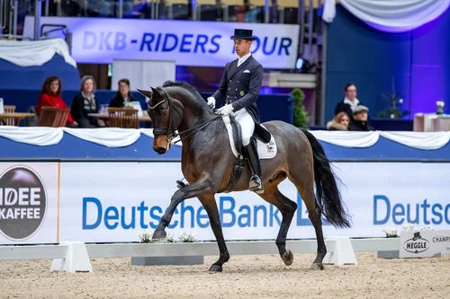 Benjamin Werndl and Famoso OLD winner of Deutschen Bank Preis, Grand Prix Special. Foto: Sportfotos-Lafrentz.de