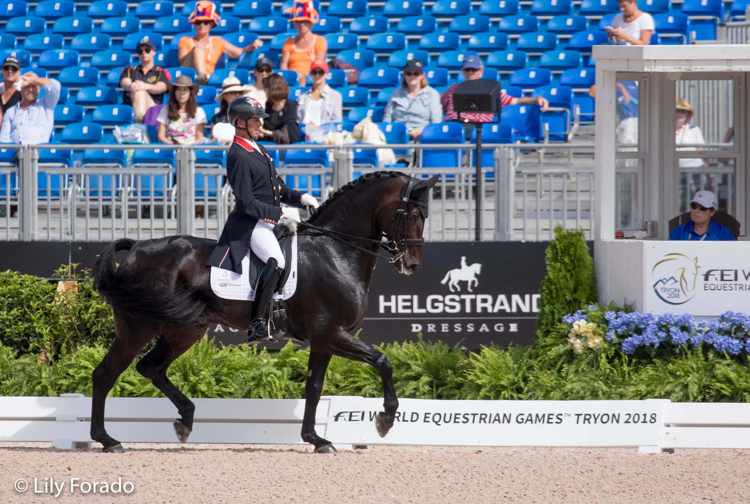Hawtins Delicato and Carl Hester - photo credit: Lily Forado