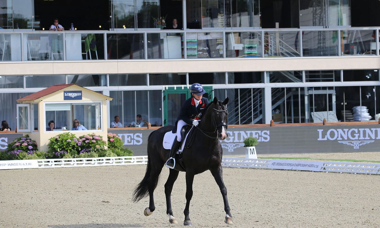 Britain’s Charlotte Fry with Everdale just finished their top performance day 1 at the European Championships - photo credit: H2R/Christine Prip