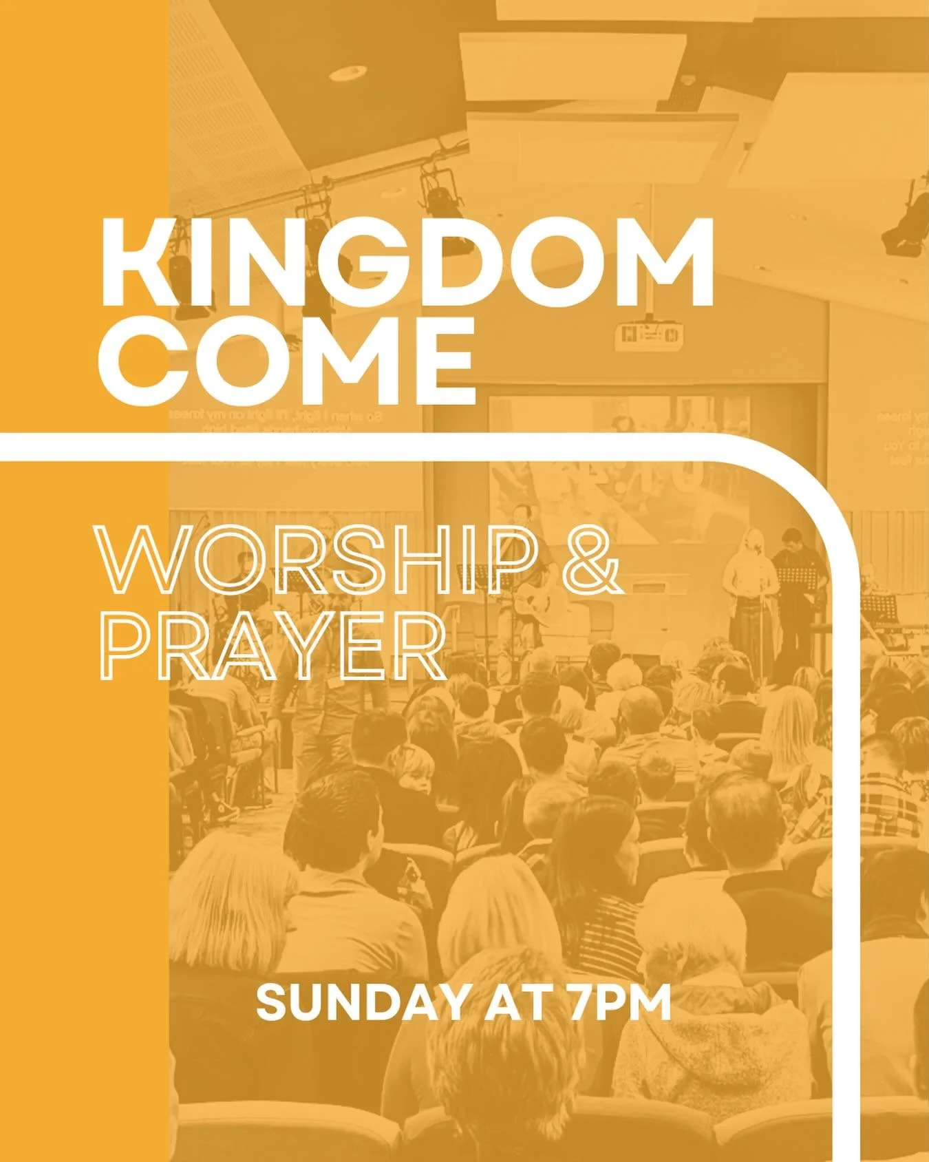 All welcome for our Kingdom Come Worship and Prayer service this Sunday at 7pm.