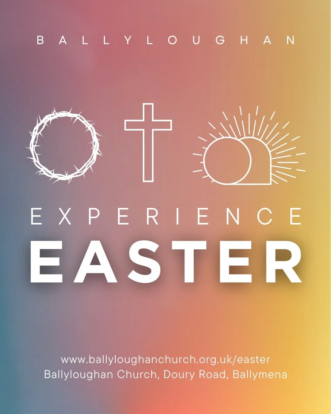 | Experience Easter at Ballyloughan | 

Check out all the details about our Easter event via the link in our profile. 

We invite you to come along and &lsquo;Experience Easter&rsquo; with us this year!