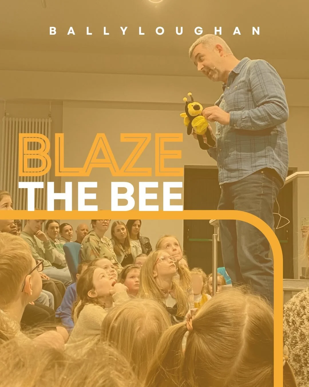 During a recent Sunday service the kids (and adults) were introduced to &lsquo;Blaze the Bee&rsquo;. 

Blaze will be taking off to visit different countries, hearing from different Christians from around the globe and returning to tell us about what&