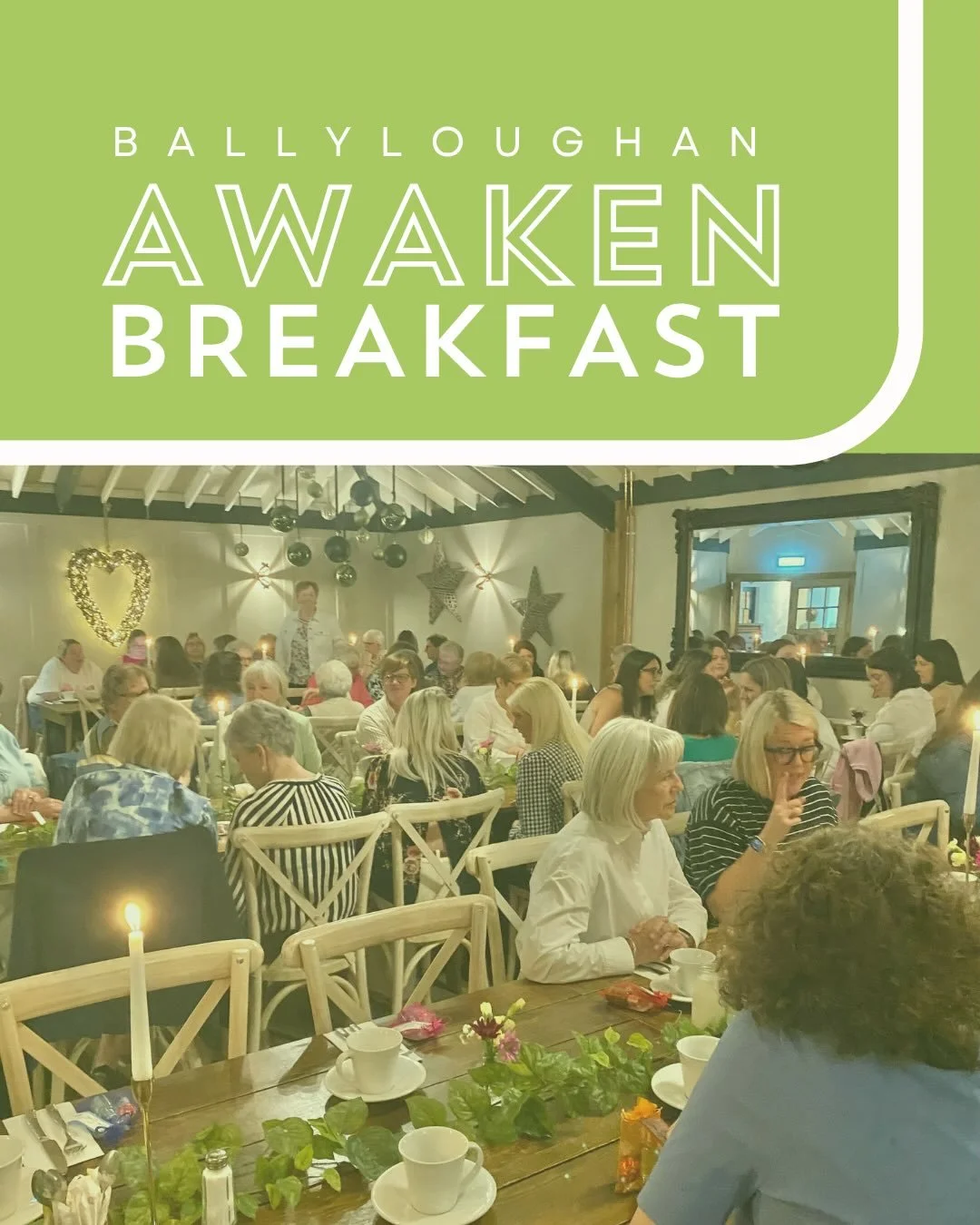 Last week Awaken Women&rsquo;s Ministry enjoyed a morning together over breakfast as Hazel spoke of God&rsquo;s faithfulness. 

Look out for more Awaken Events in the autumn.