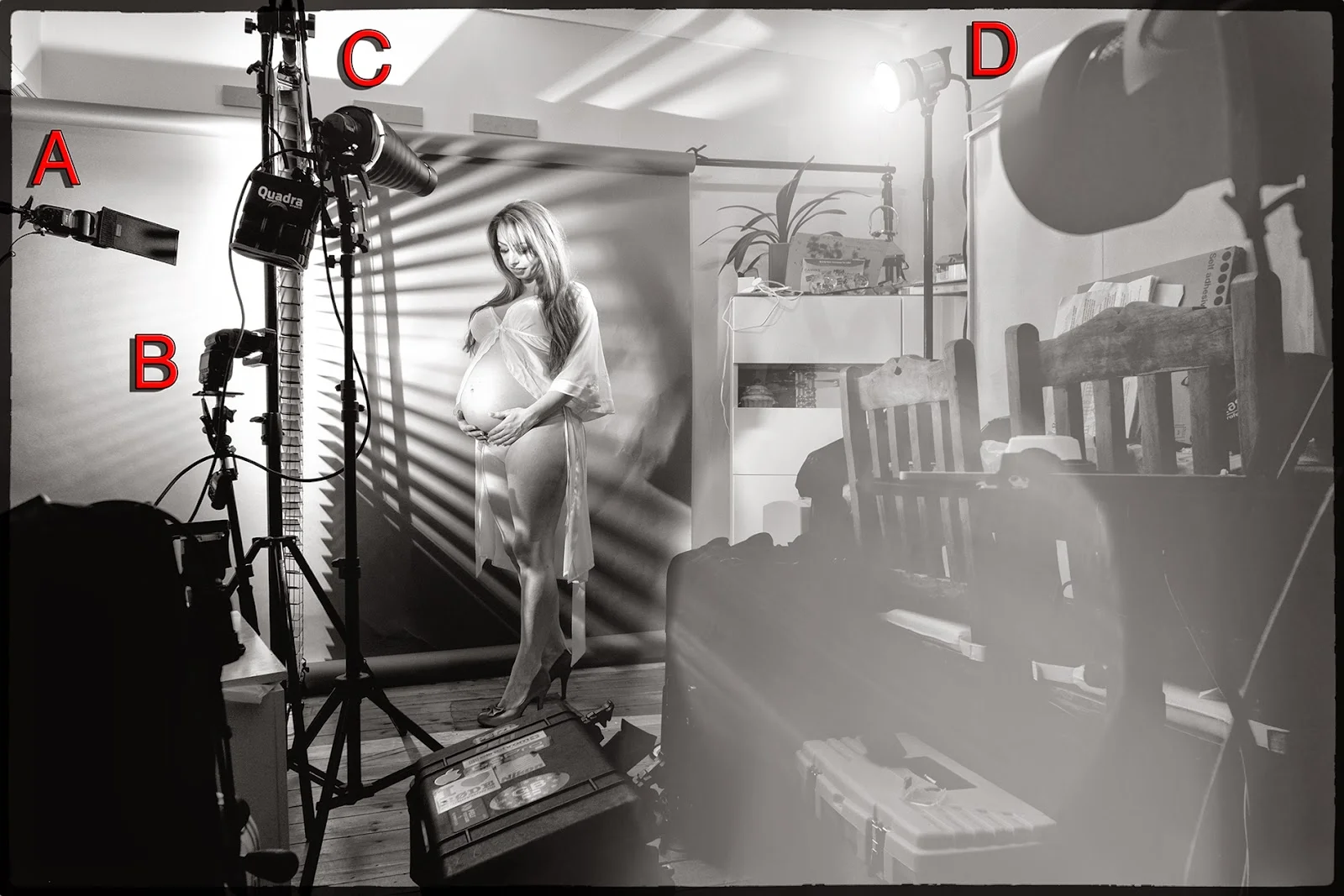 Behind the scenes, pregnancy lighting. — Lee Ramsden