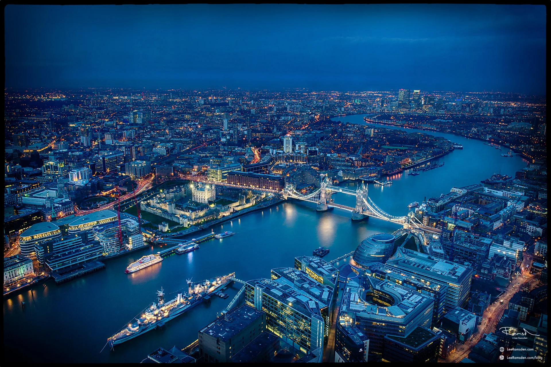 <img src="London.jpg" alt="London view from the Shad viewing gallery London HMS Belfast greater London UK capital dusk Lee Ramsden">