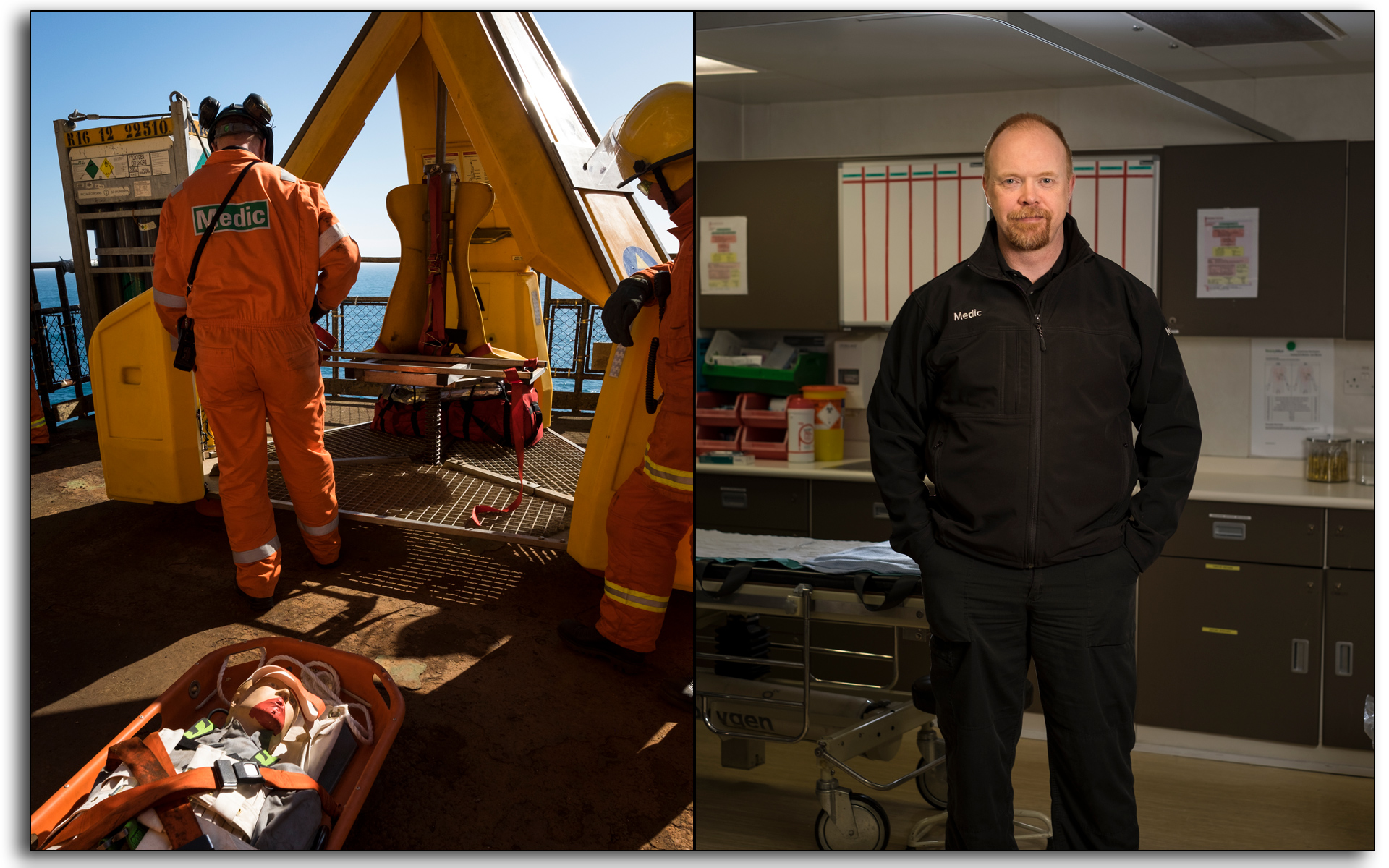 Medic, oil and gas industry, Andrew Macdonald, sickbay, medcenter, photo by Lee Ramsden,.jpg