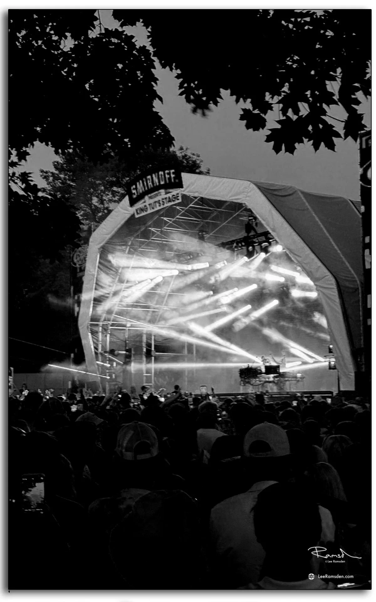 King Tut’s Stage at TRNSMT Festival with Underworld performing and crowd watching.