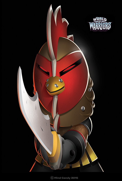 Action toys packaging illustration