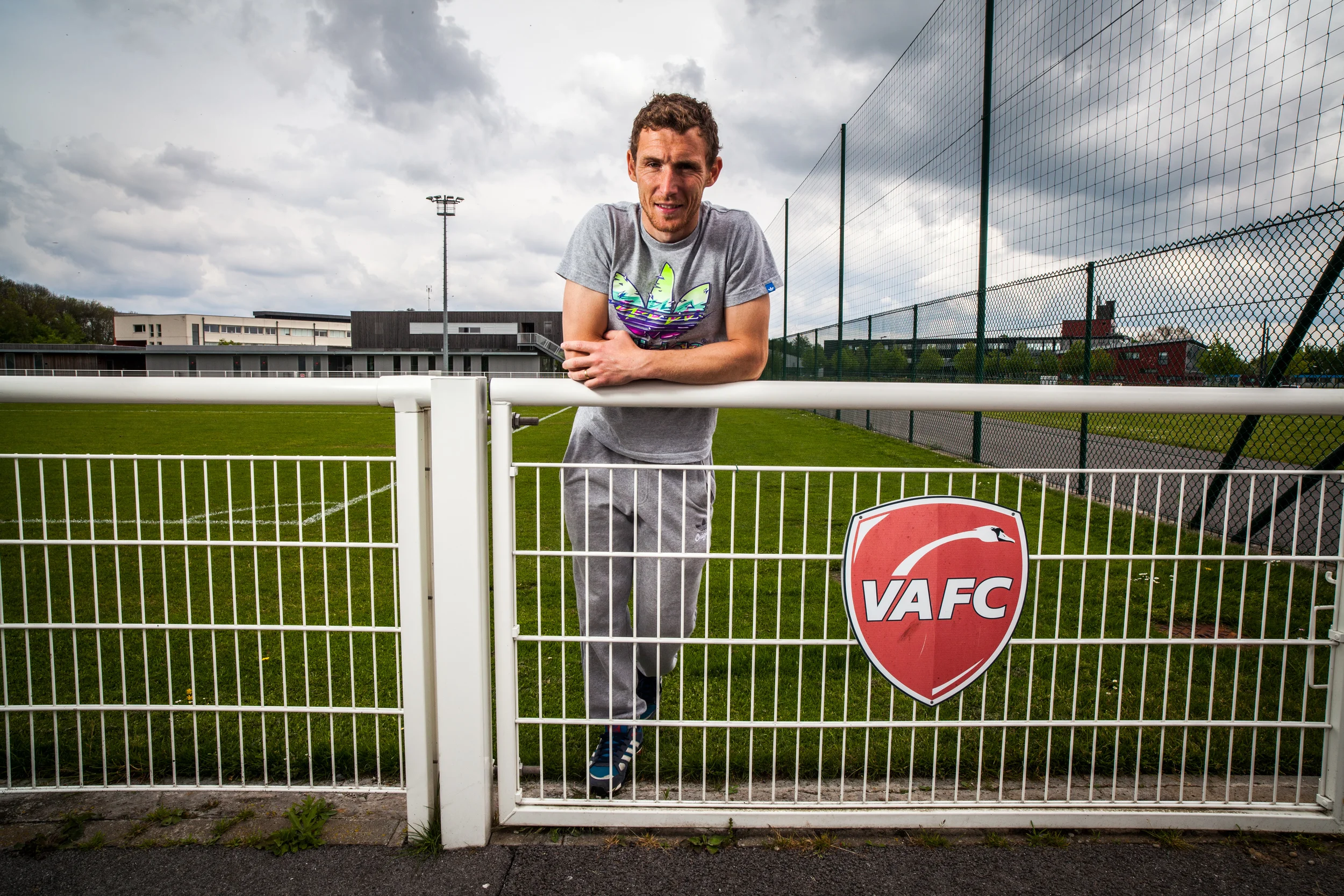 David Ducourtioux, joueur de football professionnel, ancien arrière latéral droit au VAFC (Valenciennes)