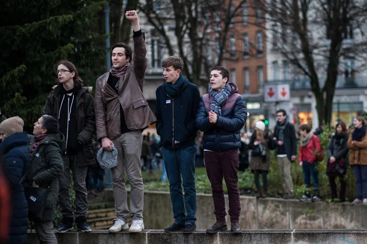 Reportage sur la manifestation de soutien national, suite à l'attentat perpétré à Paris dans la rédaction de Charlie Hebdo. Lille, 10 janvier 2015. 40 000 personnes. Publié sur le site de dailynord.fr