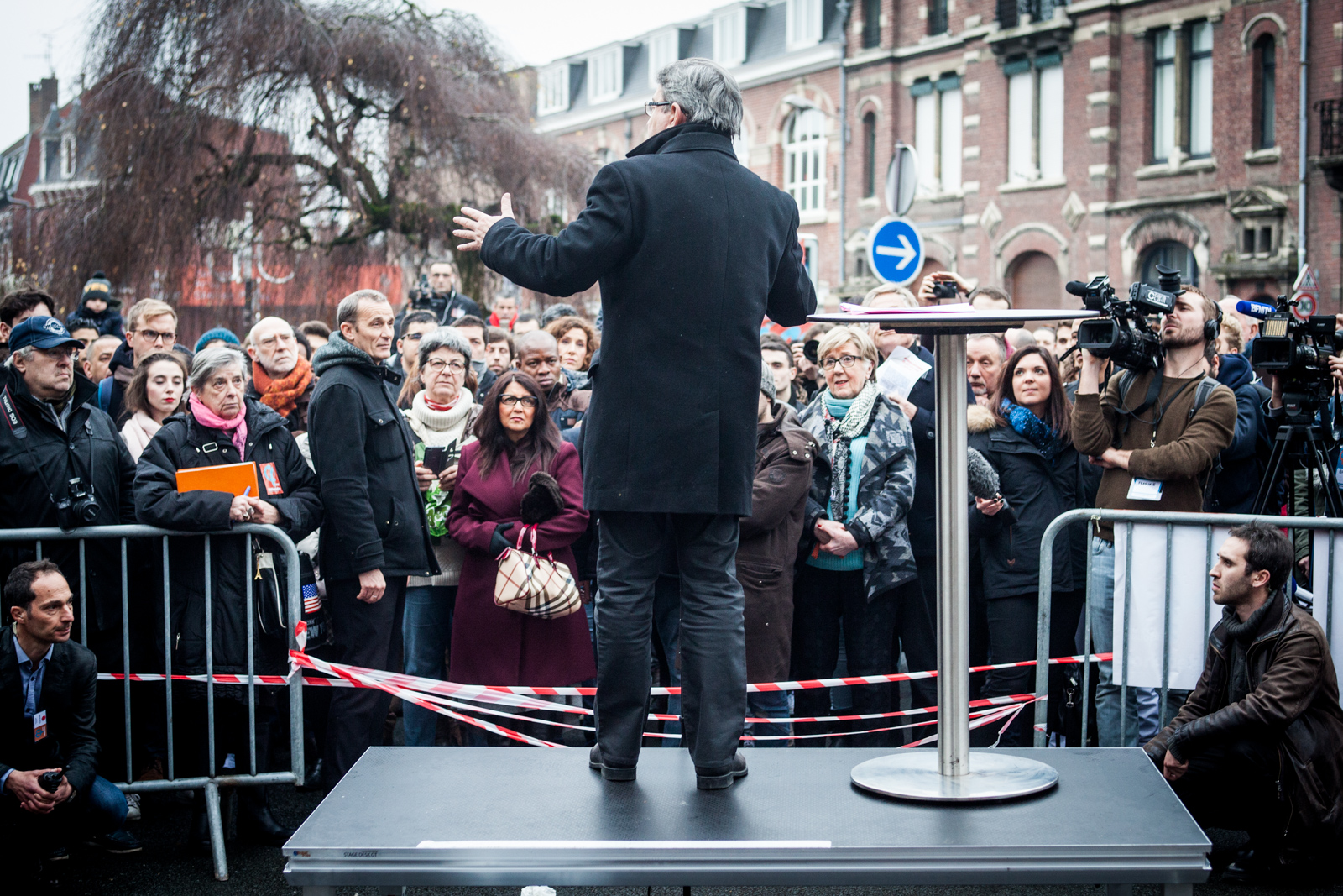  Jean-Luc Mélenchon, le candidat de la France insoumise était en janvier au théâtre municipal de Tourcoing pour défendre son programme: partage des richesses, loi travail, fiscalité.  Publié dans L'Humanité 