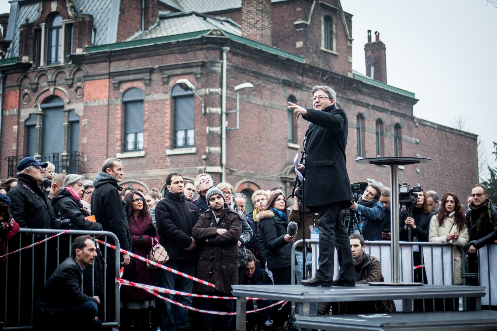  Jean-Luc Mélenchon, le candidat de la France insoumise était en janvier au théâtre municipal de Tourcoing pour défendre son programme: partage des richesses, loi travail, fiscalité.  Publié dans L'Humanité 