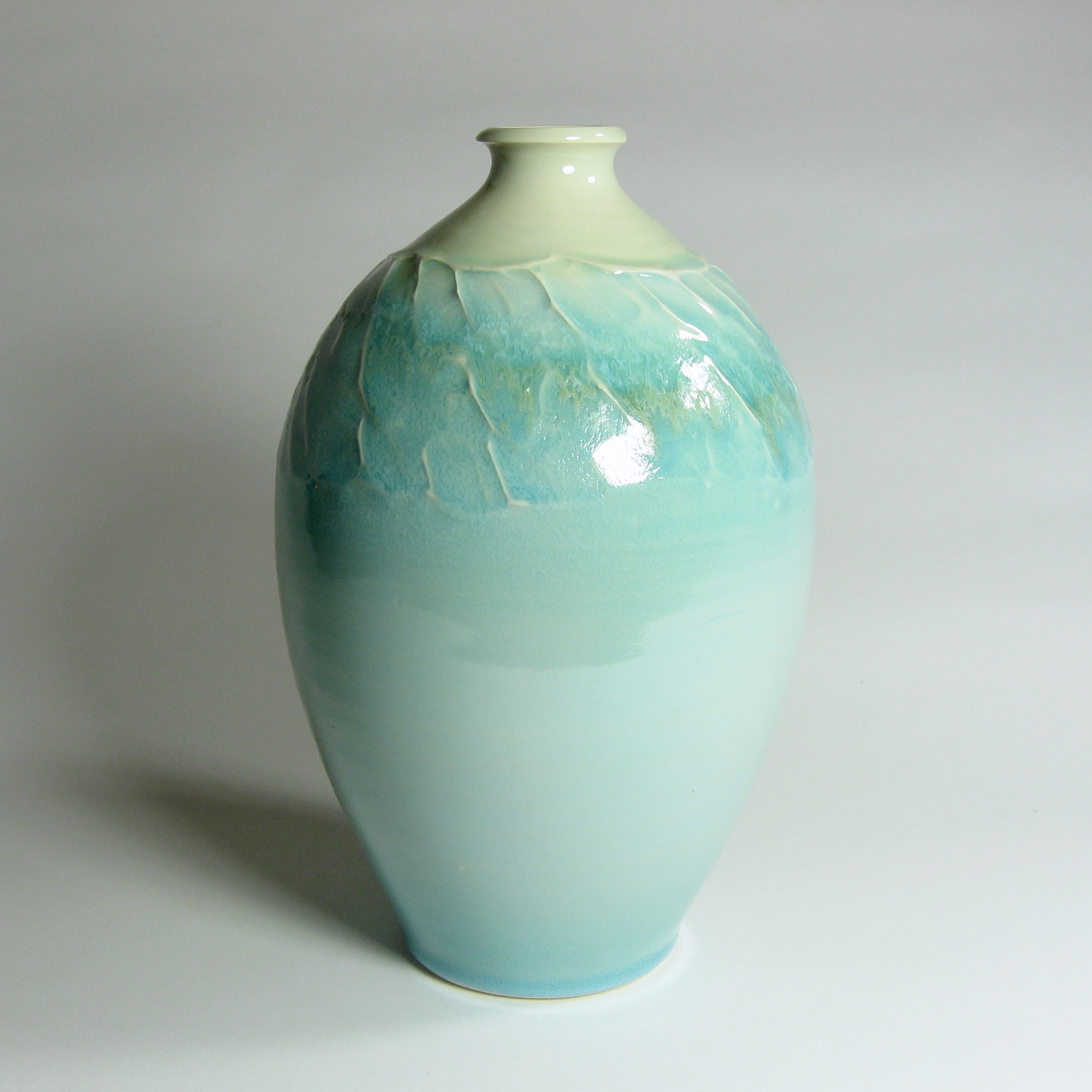 Slip decorated vase