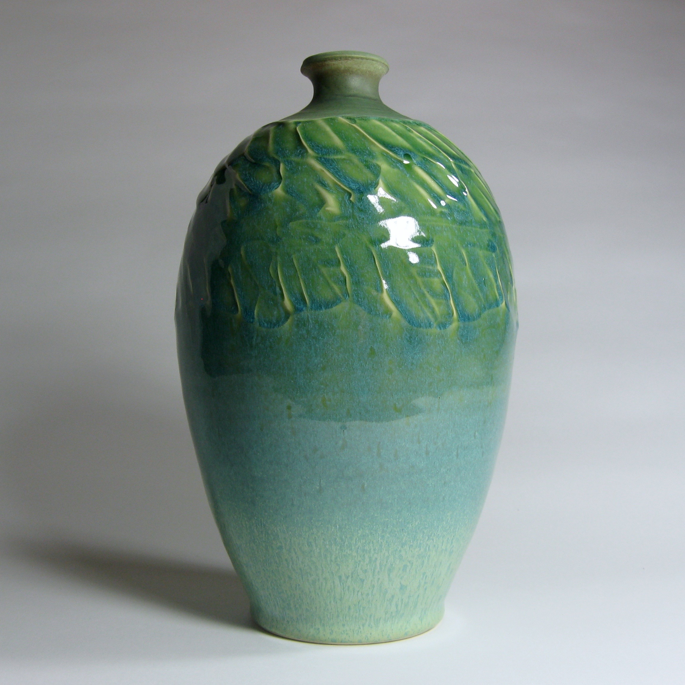 Slip decorated vase