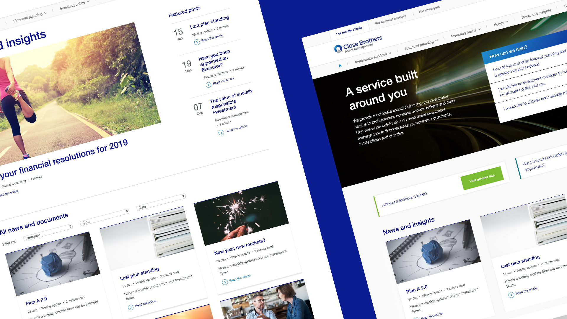 Launched in early 2019, CBAM now have a fully responsive and user-focused website. Using the Umbraco CMS, they have a suite of flexible and fit-for-purpose components that will allow them to continue to build up their site as the business expands. View live site closebrothersam.com → Designed at LEWIS.