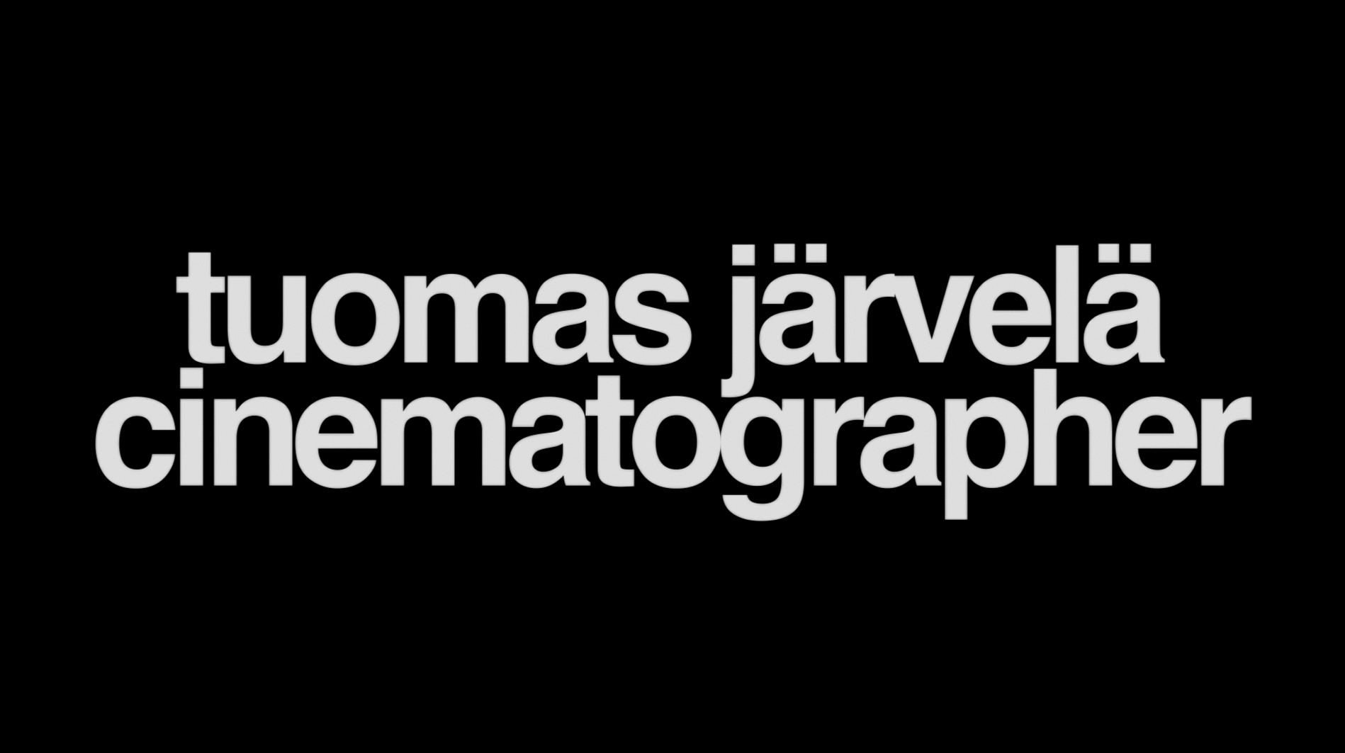 cinematographer showreel 2025