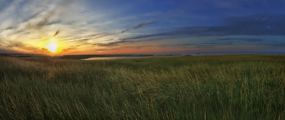 Sunset panorama shot and edited on an iPhone. 
