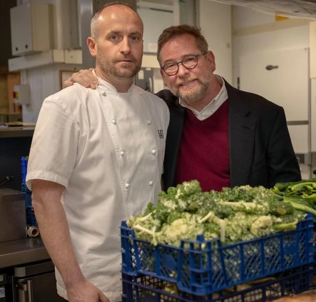 Andrew with Stevie McLaughlin, who is taking over the kitchen at Restaurant Andrew Fairlie (photo: James Glossop @glossphoto.)