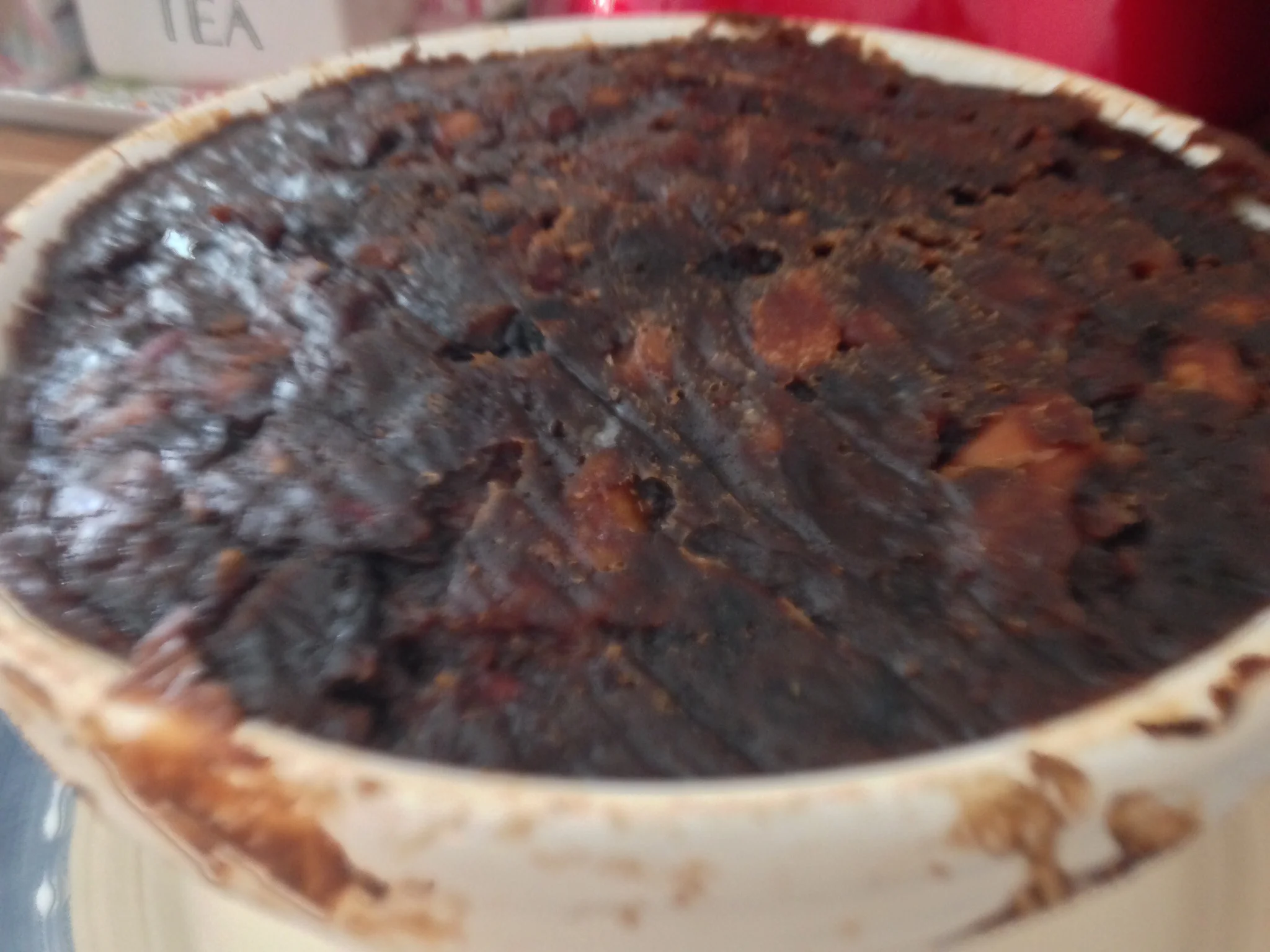 Dark Guinness Christmas pudding.