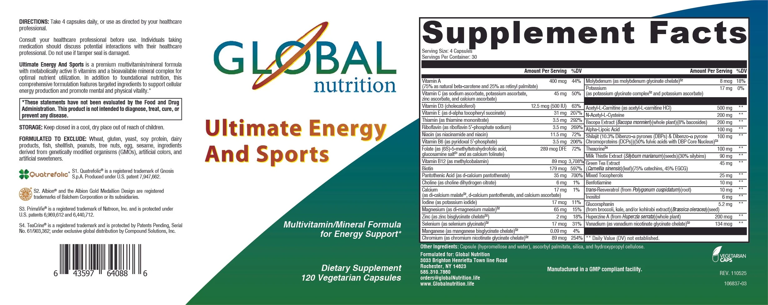 ActivNutrients Performance 120c~Ultimate Energy And Sports~ANPERF~BUSCC~3.00x7.94~110525~p.jpg