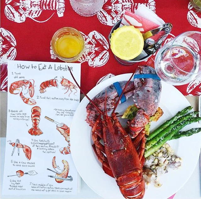 How to Eat a Lobster Table Cards