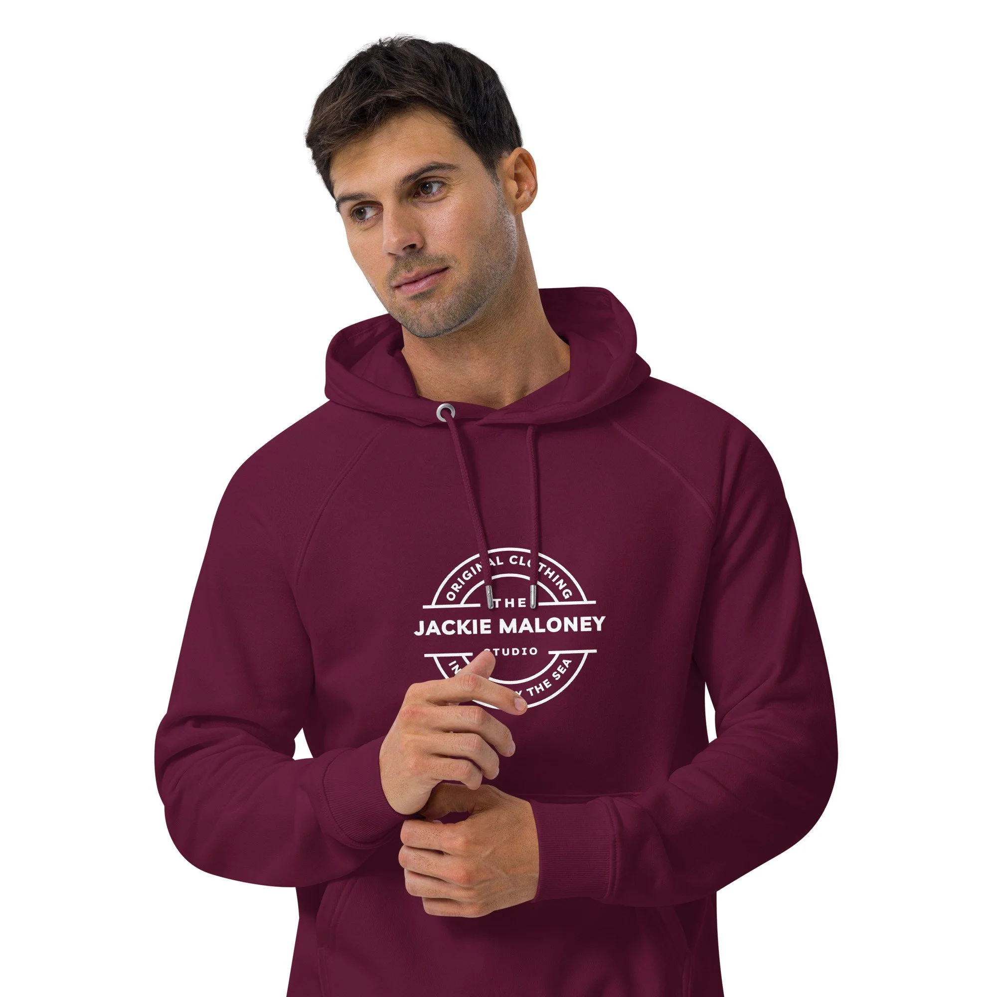 unisex-eco-raglan-hoodie-burgundy-front-3-66f71dfa3e43e.jpg