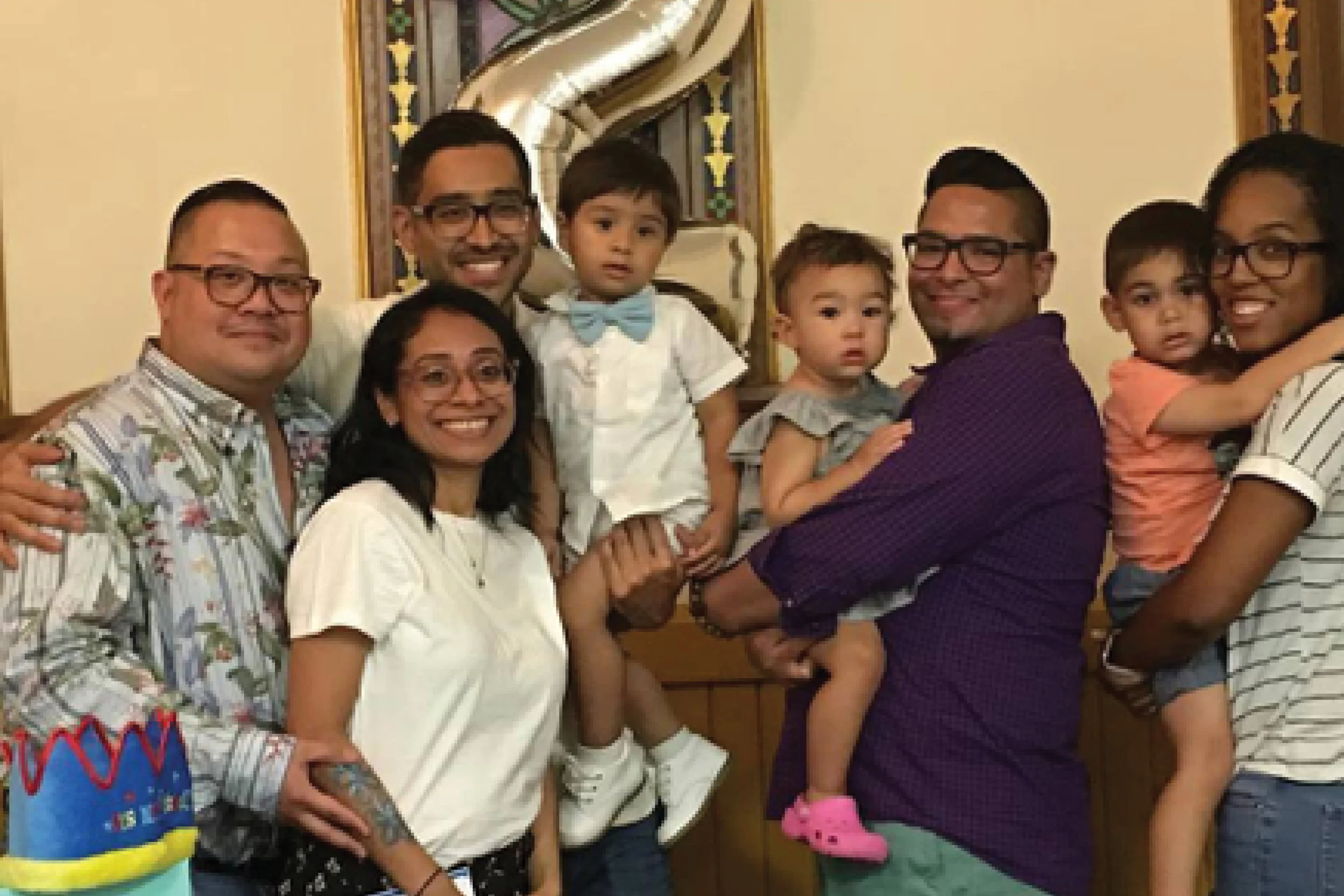 David & Neil with their best friends and God children.